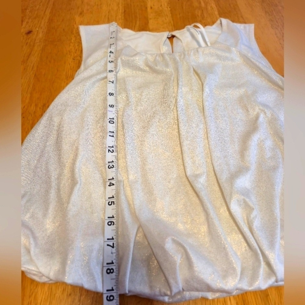 Anthropologie Cream Boxy Sleeveless Tank Top - Picture 6 of 11